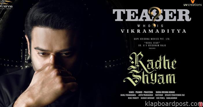 Radhe Shyam teaser is here- Prabhas looks solid