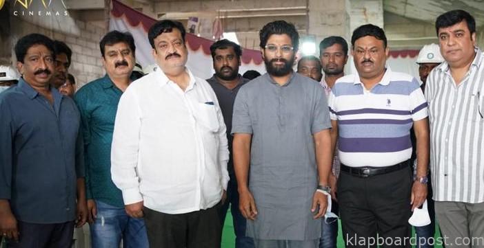 Allu Arjun performs pooja for of AAA Cinemas
