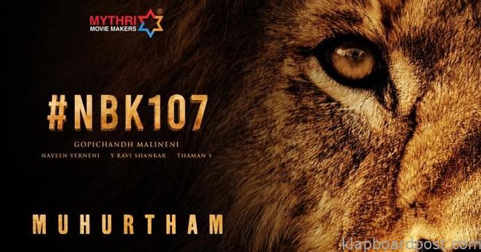 Balakrishna- Gopichand Malineni film to be launched on 13th