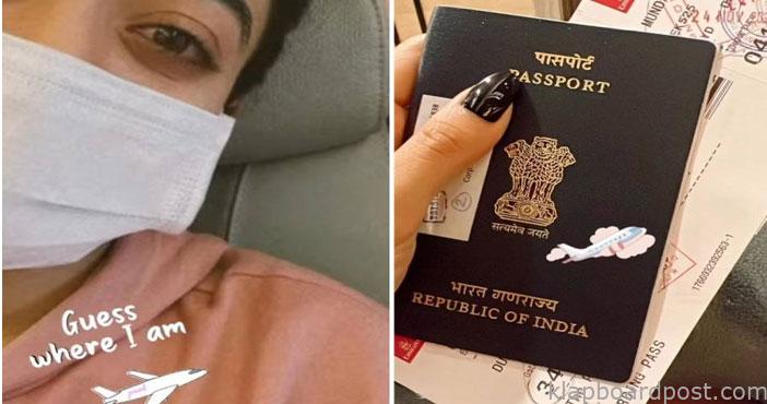 Rashmika Mandanna heads to