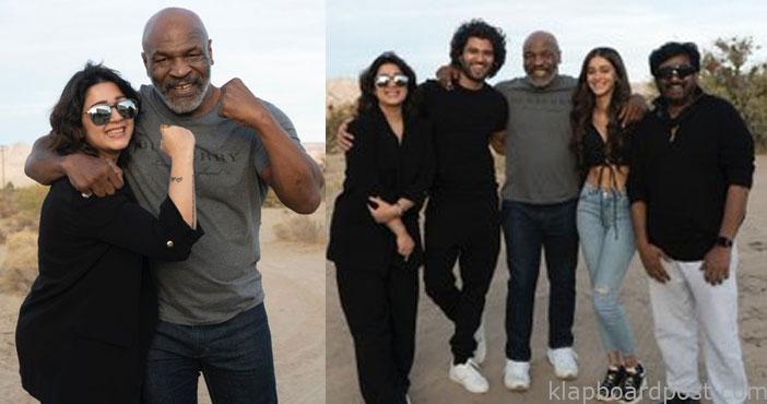 'లైగర్' టీమ్ ఫొటో వైరల్ 1 liger team photo with mike