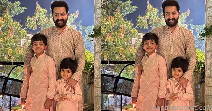 ntr with his sons abhay ram