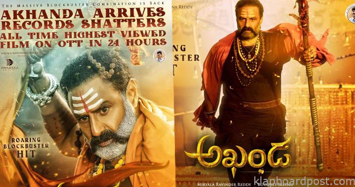 Akhanda shatters new records on OTT