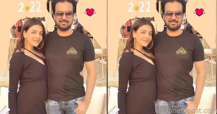 Kajal aggarwal baby bump p