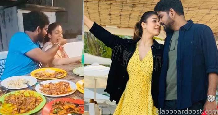 నయన్ గోరుముద్దలు తినిపిస్తున్న విఘ్నేశ్ శివన్.. వీడియో వైరల్ 1 Vignesh shivan feeds nayant