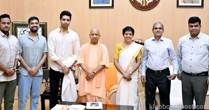 'మేజర్' టీమ్ను ప్రశంసించిన ఉత్తరప్రదేశ్ ముఖ్యమంత్రి 1 Cm yogi adityanath meets an