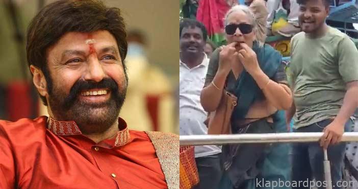 Old Women dance At Balayya