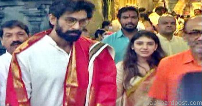 శ్రీవారిని దర్శించుకున్న రానా దంపతులు 1 Rana daggubati and his fami