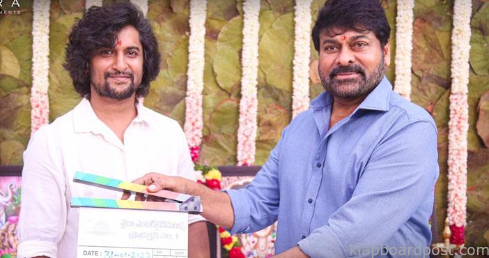 Chiranjeevi launches Nanis 30th film in mega style