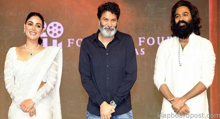 Will Trivikram's sugar-coated words help Dhanush's movie?