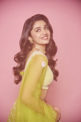 KrithiShetty Looking gorgeous In Yellow 3