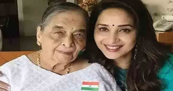 మాధురి దీక్షిత్కు మతృవియోగం 1 madhuri dixits mother sneha