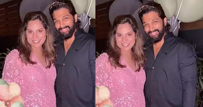 Allu Arjun attends baby shower of Upasana Ram Charan, fans happy 1 Allu Arjun attends baby shower of Upasana Ram Charan fans happy