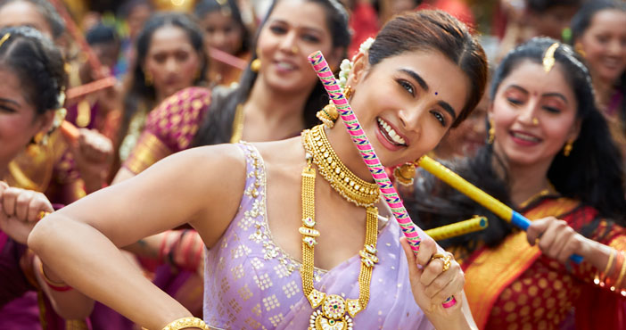 Pooja Hegdes Bathukamma song fever grips Bollywood
