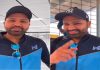 Rohit Sharma speaks broken Telugu at Shamshabad airport, fans not impressed Rohit Sharma speaks in Telugu at Shamshabad airport, fans not impressed