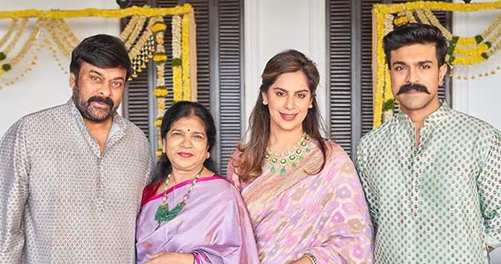 చరణ్ - ఉపాసనలకు చిరంజీవి గ్రీటింగ్స్ 1 Chiranjeevi Greetings for C