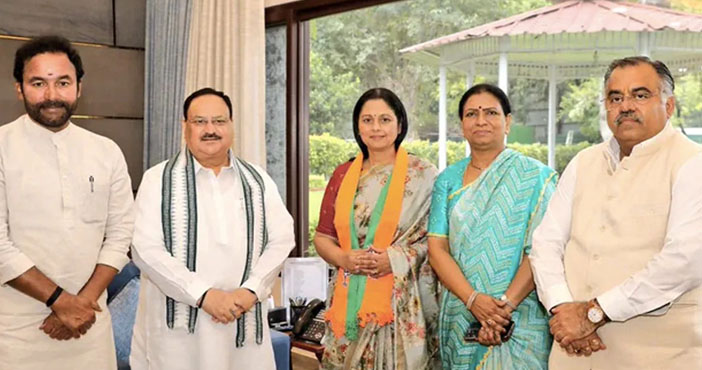 Jayasudha ignores Congress joins BJP now