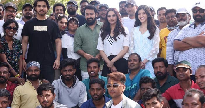 మోహన్లాల్ మూవీలో భారీ యాక్షన్ సీక్వెన్స్ 2 Mohanlal movie