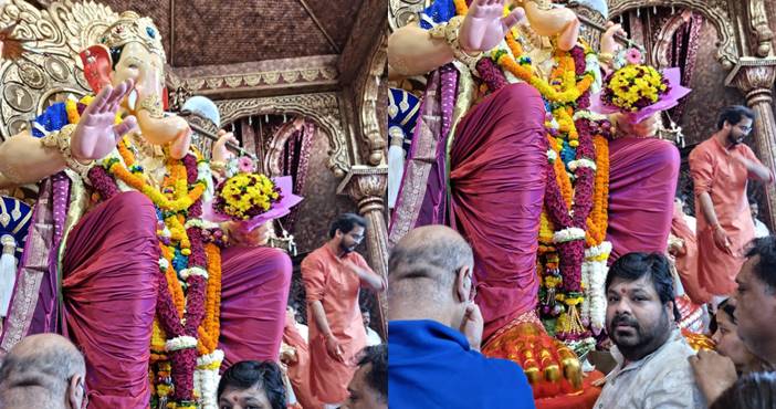 Tiger Nageswara Rao Ravi Teja and team to promote the film at an iconic location in Mumbai