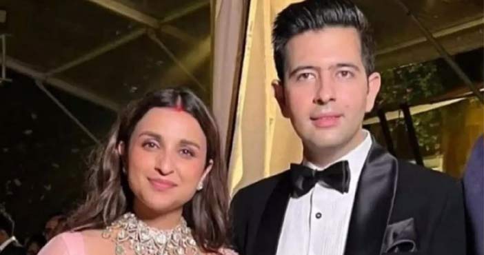 ఒక్కటైన పరిణీతి చోప్రా- రాఘవ్ చద్దా 2 parineeti chopra 1