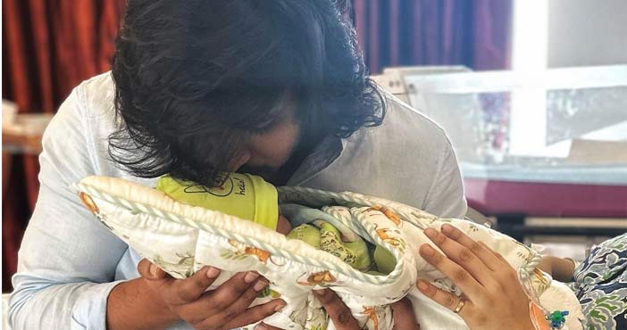 తండ్రైన హీరో నిఖిల్.. పండంటి బిడ్డకు జన్మనిచ్చిన భార్య 1 Hero Nikhil couple blessed