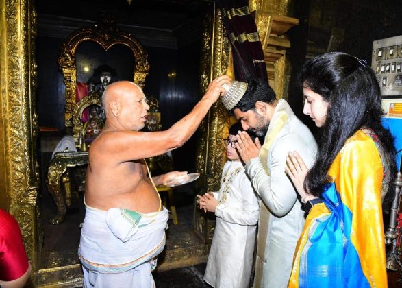Naralokesh At Tirumala with family