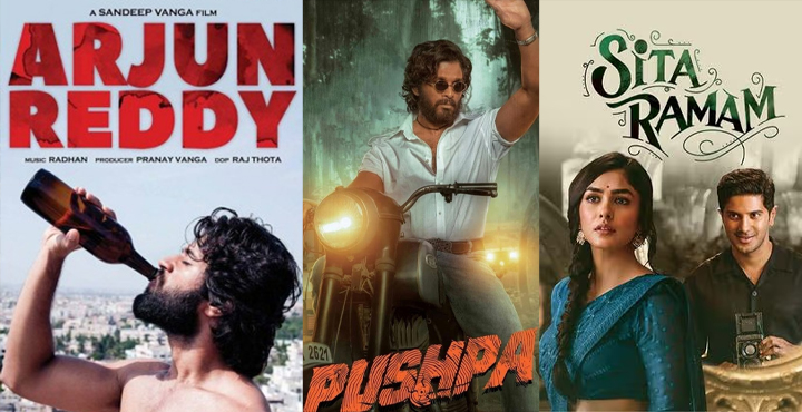 Arjun Reddy Pushpa Sita Ramam Telugu movies,Top 10,Arjun Reddy,Tholi Prema,Baahubali