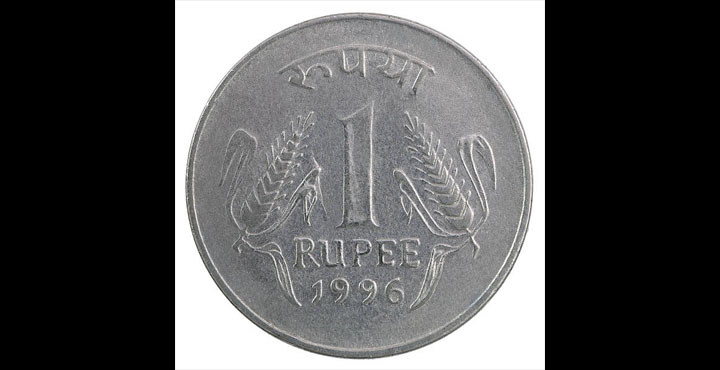 one Indian rupee
