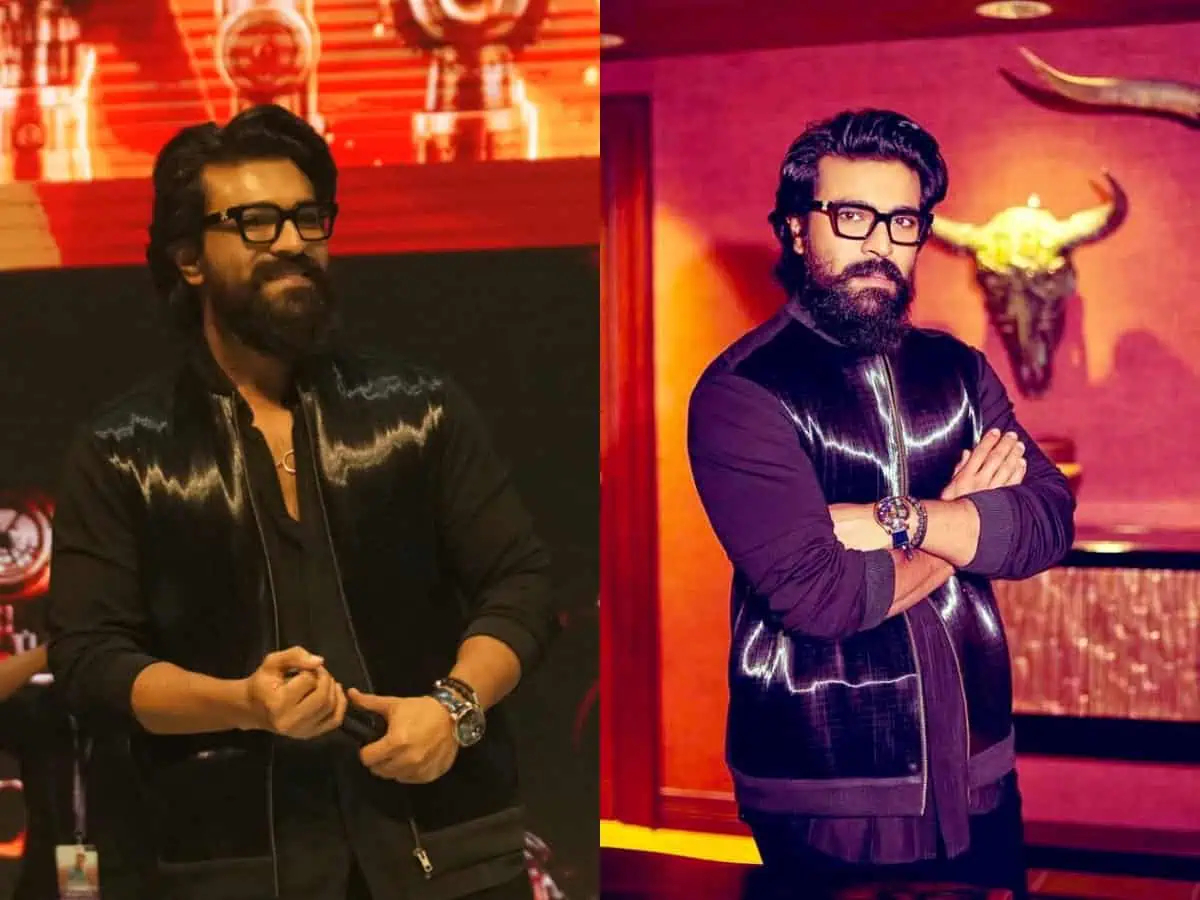 Game Changer ప్రీ-రిలీజ్ ఈవెంట్లో రామ్ చరణ్ పెట్టుకున్న లగ్జరీ వాచ్ ధర తెలిస్తే షాక్ అవ్వాల్సిందే! 1 Guess The Price of Ram Charan's luxury watch in Game Changer Pre-release Event!